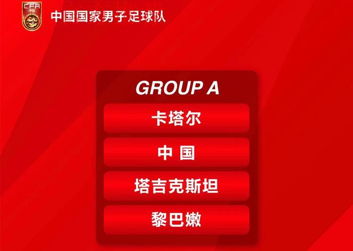 亚洲杯抽签结果出炉 中国男足与卡塔尔、塔吉克斯坦、黎巴嫩同组
